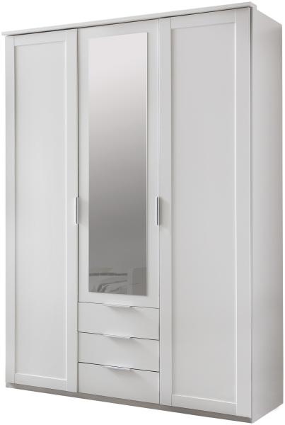 Drehtürenschrank >NADJA< (BxH: 135x208 cm) in WEISS - 135x208cm (BxH)