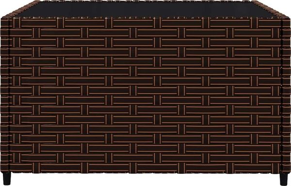 vidaXL 3-tlg. Garten-Lounge-Set mit Kissen Braun Poly Rattan 319827 Bild 6