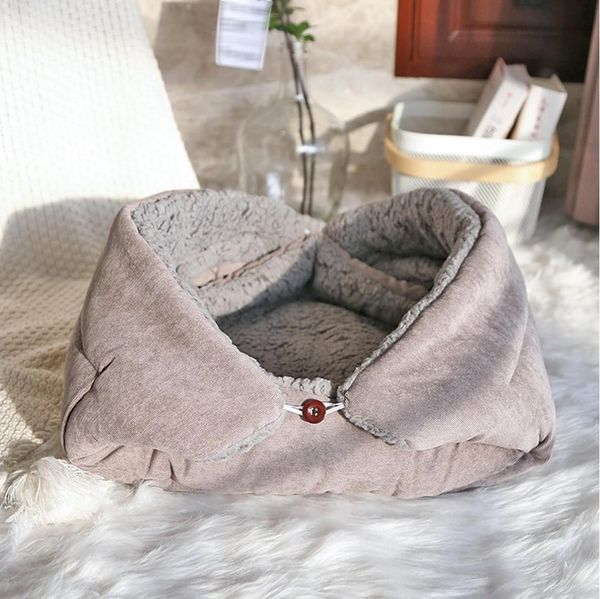 Ledander Tierbett Katzenbett Matte, 3 in 1 Katzenkissen,Waschbar Katzenbett Flauschig, für Katze und Hunde