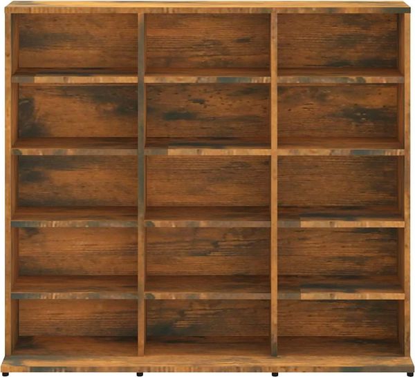 vidaXL CD-Regal Räuchereiche 100x23x89,5 cm Holzwerkstoff 815483 Bild 3