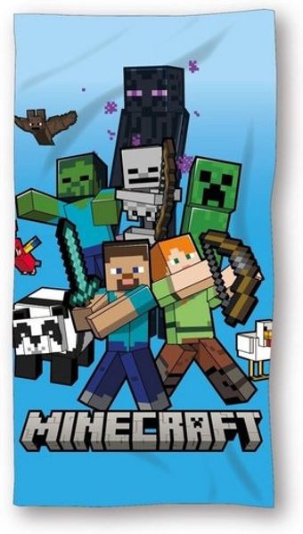 Minecraft Strandtuch Mikrofaser Badetuch 70 × 140 cm Strand Handtuch