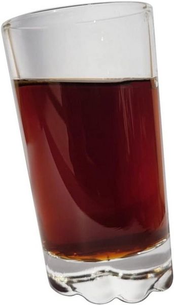 Provance Schnapsglas Pisa Shotglas Stamper Schräg Tequila Korn Schnaps 50ml Schnapsgläser, 6-tlg, Glas