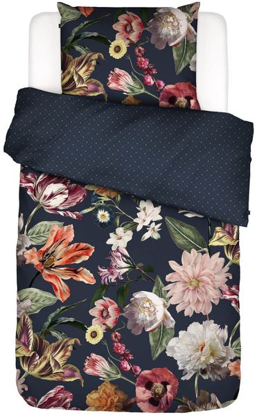 Essenza Bettwäsche Filou Dark Blue Satin 200 x 200 + 2x 80 x 80 cm