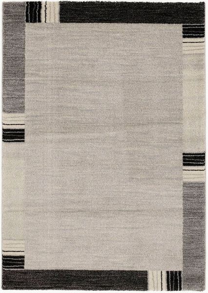 OCI DIE TEPPICHMARKE Teppich CASTLE FLORA, auch als Läufer und in rund, rechteckig, Höhe: 20 mm, dichter Frisé Kurzflor, farbiger Bordüre, Wohnzimmer, Schlafzimmer