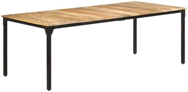vidaXL Esstisch 220x100x76 cm Raues Mangoholz 321977