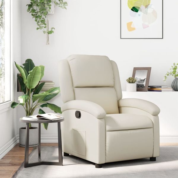 vidaXL Relaxsessel Creme Kunstleder 3205897