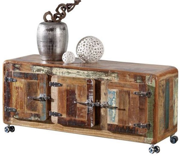 Sideboard Altholz 126x40x56 mehrfarbig lackiert FREEZY #04