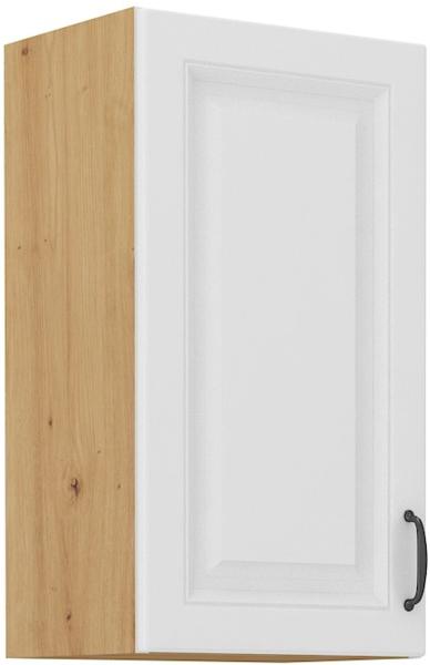 Hängeschrank 40 cm Stilo Weiss + Eiche Artisan Küchenzeile Küchenblock Küche