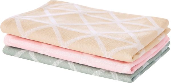 OTTO home Geschirrtuch Brea, (Set, 3-tlg, 3er- Set), 100 % Baumwolle, 3er-Set, 50 × 70 cm, attraktives Design