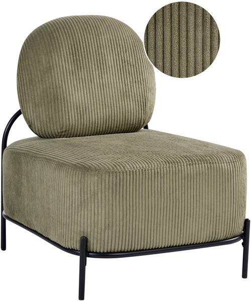 Sessel LUNDE Cord Grün