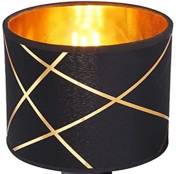 Lichthandel Hoch Lampenschirm Lampenschirm E27 Stoffschirm Rund Retro Vintage Leuchtenschirm, eleganter moderner Stoffschirm