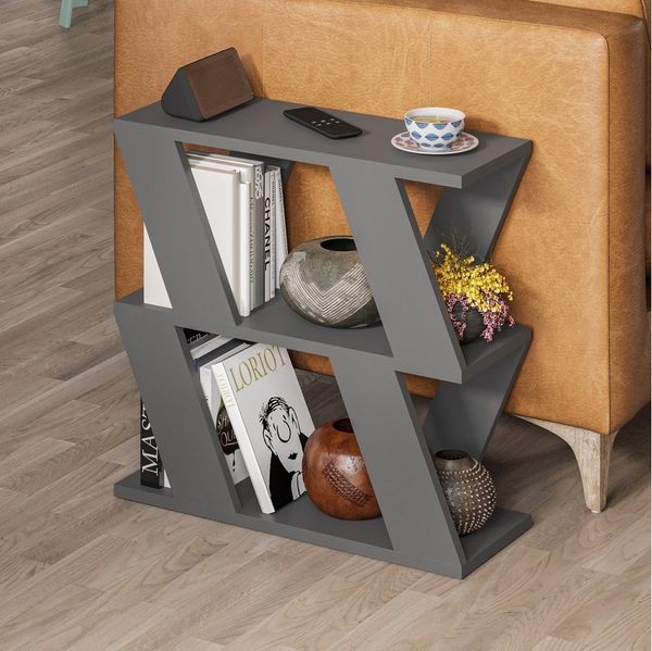 Decortie Beistelltisch Lazena, Modern Beistelltisch, Seite Ende Couchtisch, 60 x 21,2 x 55,4 cm