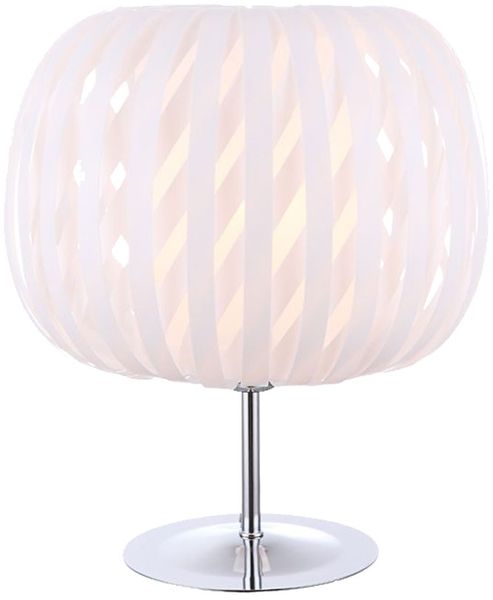 LED Tischlampe weiß, Chrom, Höhe 30 cm, DAKOTA