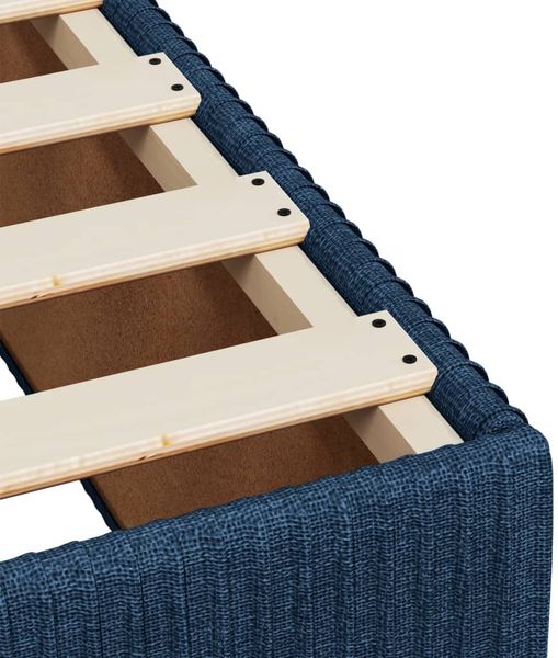 vidaXL Boxspringbett mit Matratze Blau 140x200 cm Stoff 3292092 Bild 11