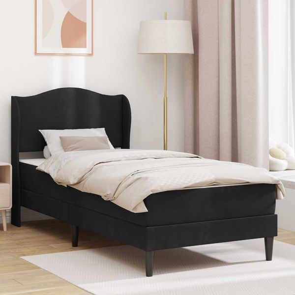 vidaXL Bettrahmen mit Kopfteil Schwarz 80x200 cm Samt 3415170
