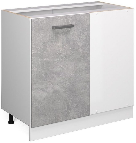 Vicco Eckunterschrank Beton 86 cm ohne Arbeitsplatte, R-Line