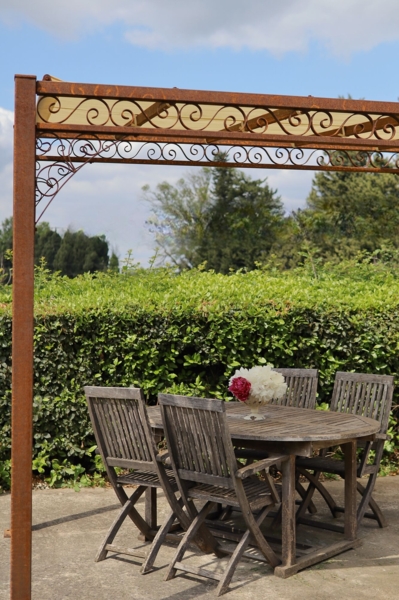 ELEO Pergola Metall rechteckig Elba 3 x 2 m unbeschichtet Bild 4