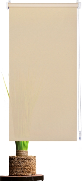 ondeco Klemmrollos ohne Bohren, Sichtschutz Rollo Fenster innen und Tür mit Klemmträger, Seitenzugrollo Lichtdurchlässig Blickdicht Sonnenschutz Trend - Sand - 45x150 cm Bild 2