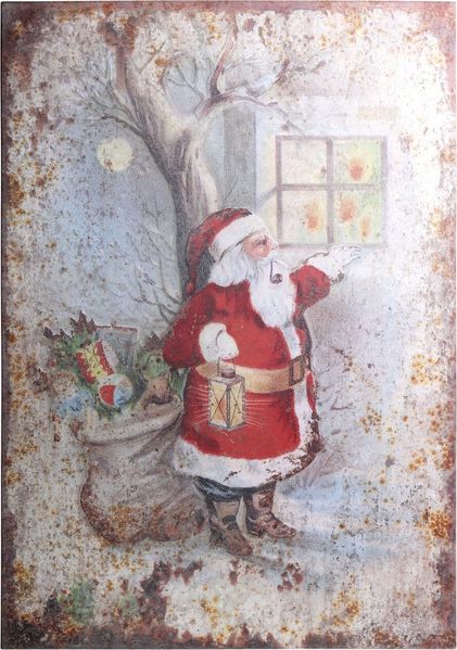 Chic Antique - Wandschild Metallschild Weihnachten Weihnachtsdeko H95cm 52062800