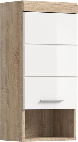 INOSIGN Hängeschrank Siena, Breite 37cm, 1 Tür, 1 offenes Fächer, 1 Einlegeboden, MDF-Front (1-St) in verschiedenen Farben erhältlich, Badmöbel, Badschrank, Schrank, Bad