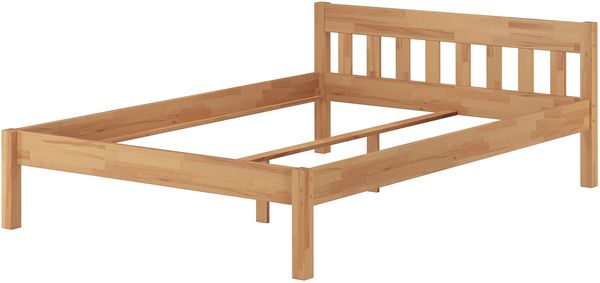 Überlanges Doppelbett Massivholzbett 140x220 Buche Zubehör wählbar V-60.83-14-220Rollrost und Matratze inkl. Bild 3