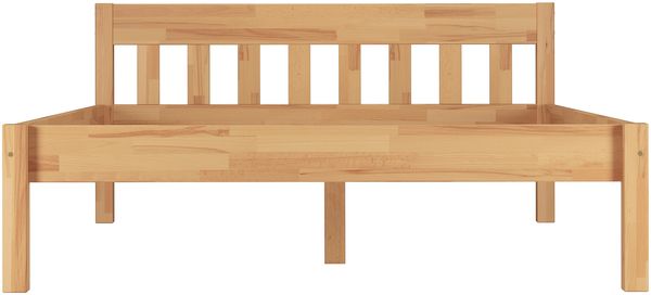 Überlanges Doppelbett Massivholzbett 140x220 Buche Zubehör wählbar V-60.83-14-220Rollrost und Matratze inkl. Bild 5