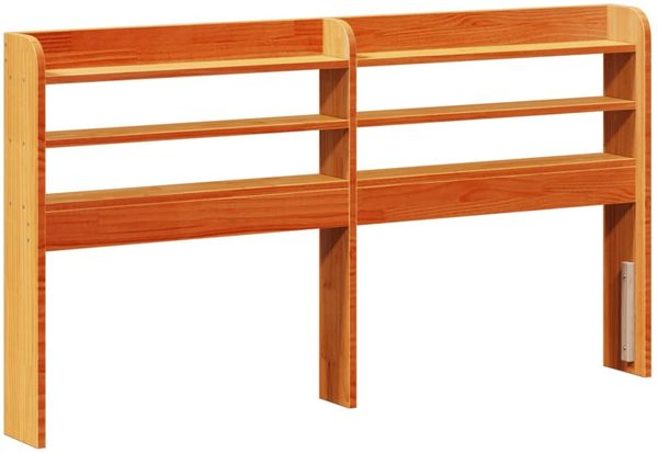 vidaXL Bettgestell mit Kopfteil ohne Matratze Wachsbraun 120x190 cm 3306553 Bild 5