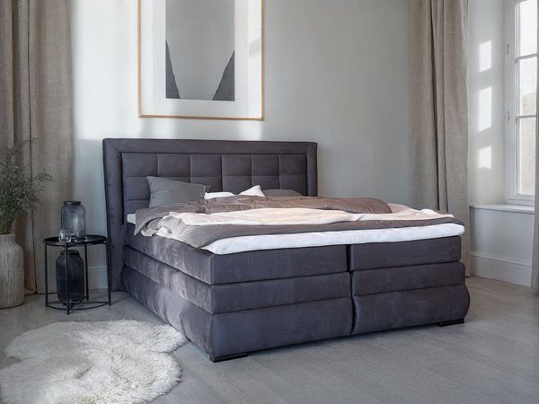 OTTO home Boxspringbett MIVVA inkl. Bettkasten & Topper, Komfortliegehöhe: 67 cm, in H3, H4 oder Hmix H3/H4, wahlweise mit oder ohne LED-Leuchten