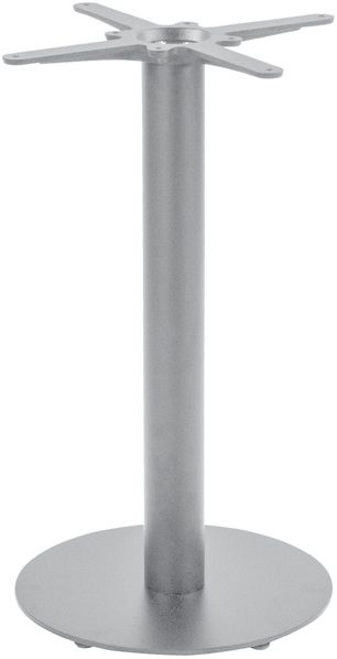 Tischgestell Bistrotische & Esstische Standfuß rund Einzelsäule 40x40x72 cm silber 172508640