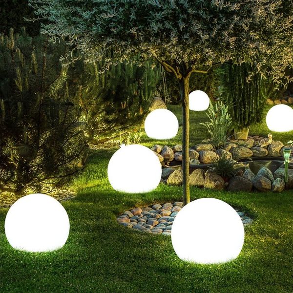 6x LED Solar Steckleuchten Kugel, Durchmesser 10 cm, SOLAR
