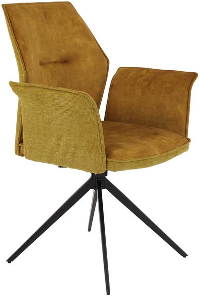 Sesselstuhl Susanne I - Vintage Gold - Armlehnen - drehbar