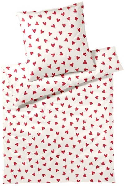 Elegante Bettwäsche Cherie, Mako-Satin, 2 teilig, angenehmes Hautgefühl