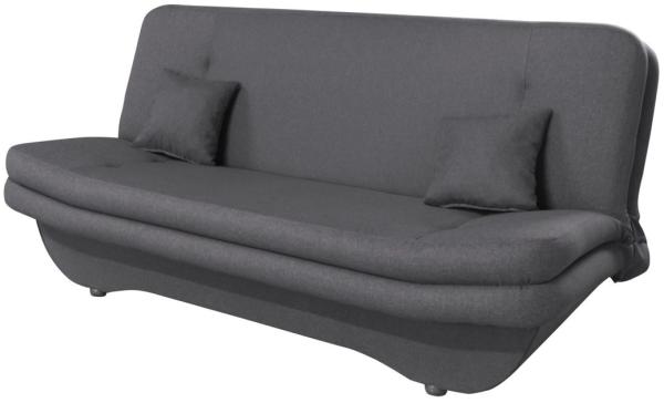 Klick-klack-Sofa Schlafsofa KANDY in Stoff Dunkelgrau