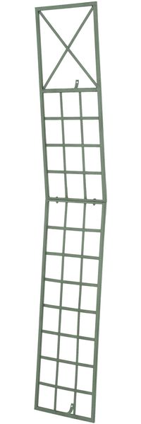 Rankgitter HILDE 2er Set - 40 x 1 x 198 cm, Metall, Antik-Grün | Rankhilfe Kletterpflanzen Gartendekoration Bild 3