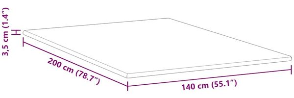 vidaXL Matratzenauflage, Jacquard Stoff weiß, Höhe 3,5 cm, 140x200 cm Bild 12
