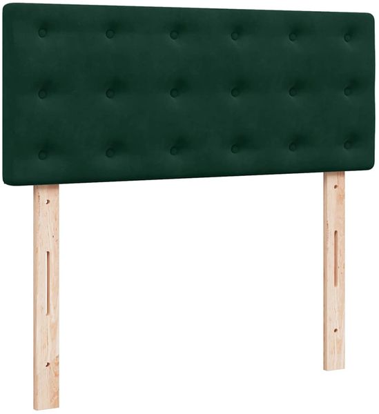 vidaXL Boxspringbett mit Matratze Dunkelgrün 120x190 cm Samt 3290001 Bild 12