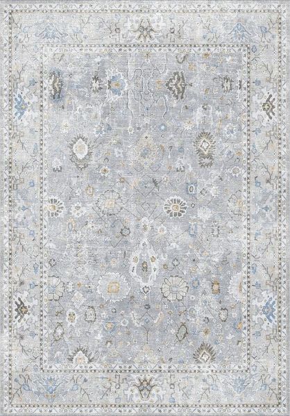 Bamyum Teppich Saint Teppich mit Chenille-Druck, Waschbarer, Antibakteriell Teppich, Einzelstück