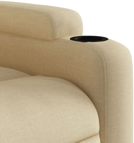 vidaXL Massagesessel mit Aufstehhilfe Creme Stoff 3204389 Bild 11