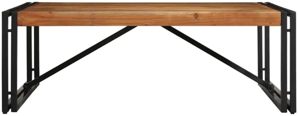 vidaXL Couchtisch 100x100x35 cm Raues Massivholz Akazie 4016669