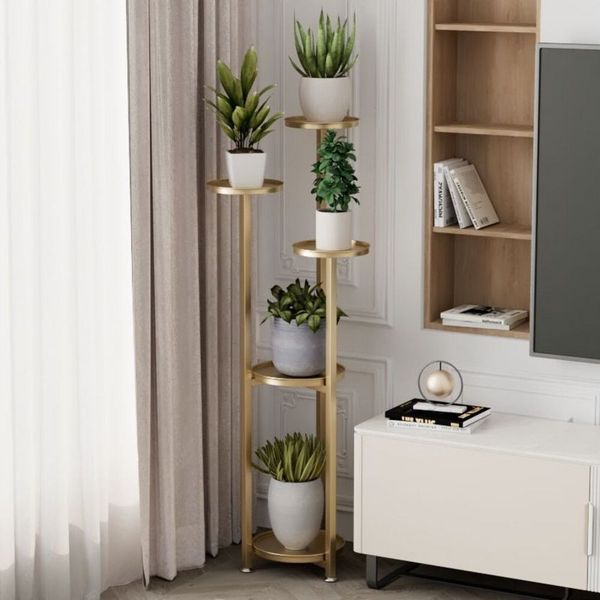 GarveeMore Blumenständer 80/100/120 Pflanze Stand MultiLayer Pflanzenständer Mit AntiRutschFüße, Eck-Pflanzenständer Gestufte Pflanzenständer Regal für Home Office