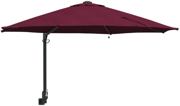 Garten-Sonnenschirm, Terrassenschirm Bordeauxrot 248 x 248 x 148 cm