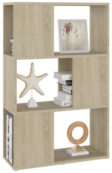 vidaXL Bücherregal Raumteiler Sonoma-Eiche 60x24x94 cm Holzwerkstoff 809074 Bild 4