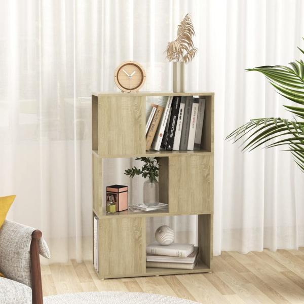vidaXL Bücherregal Raumteiler Sonoma-Eiche 60x24x94 cm Holzwerkstoff 809074 Bild 2