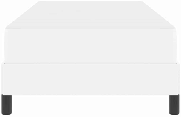 vidaXL Bett mit Matratze Reinweiß 90 x 190 cm Kunstleder 3398604 Bild 5