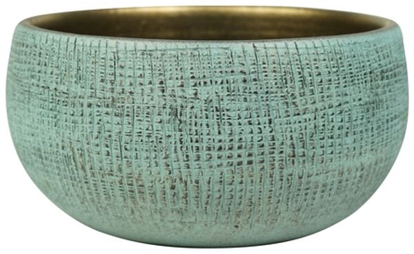 Ter Steege Blumentopf/Pflanzschale, türkis, Durchmesser 28 cm, Höhe 13 cm
