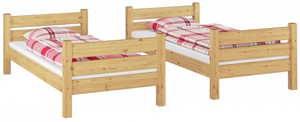 Erst-Holz Etagenbett Kiefer 80x200 cm, natur Bild 3