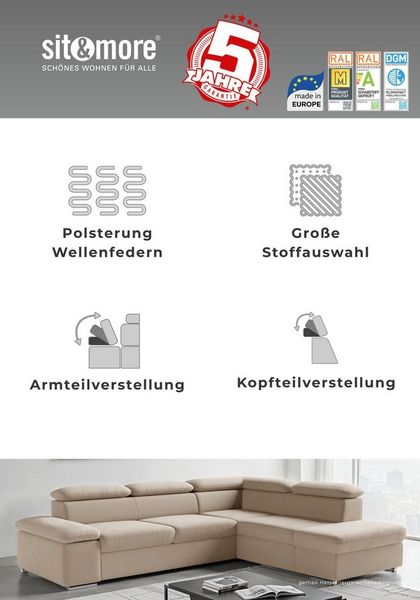 sit&more Polsterhocker Valantine, individuell zum Kombinieren