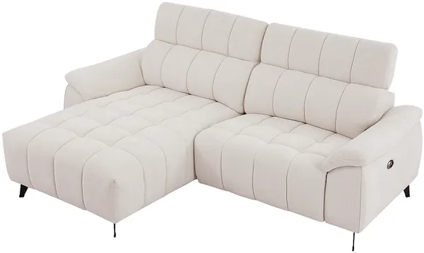 Vente-unique - CELTIMO Sofa StoffStoff Beige - B 169 cm x H 79 cm x L 230 cm