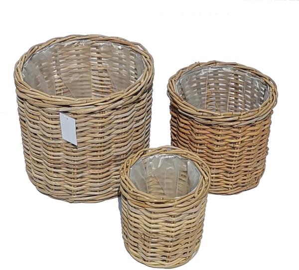 Rattan Korb Siena 3 er Set