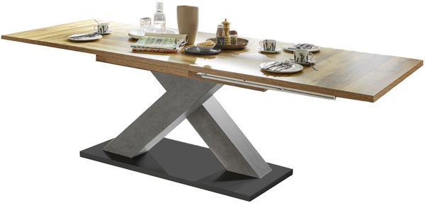 Esstisch ausziehbar Elene 180x90x76 Graphit/Plankeneiche 13984-180 Bild 2